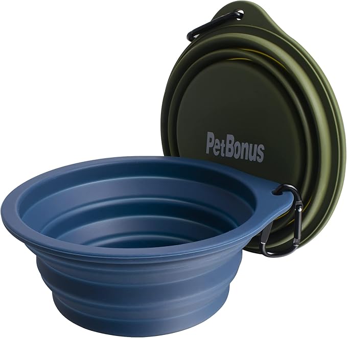 PetBonus 2-Pack Silicone Collapsible Dog Bowls, BPA Free Dishwasher Safe - Image 7