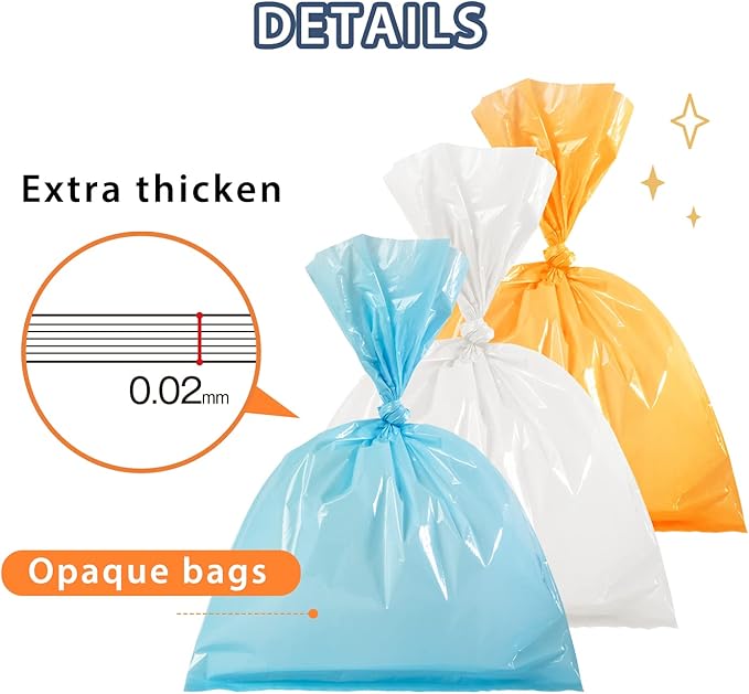 Odor Sealing Waste Disposal Bags M/150 Count Cat Litter Bags Unscented Cat poop - Image 2