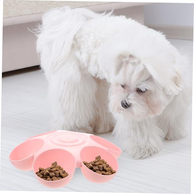 Decorative Flower-Shaped Cat Dog Feeding Bowl Multi-Functional Pet Food and - Image 6