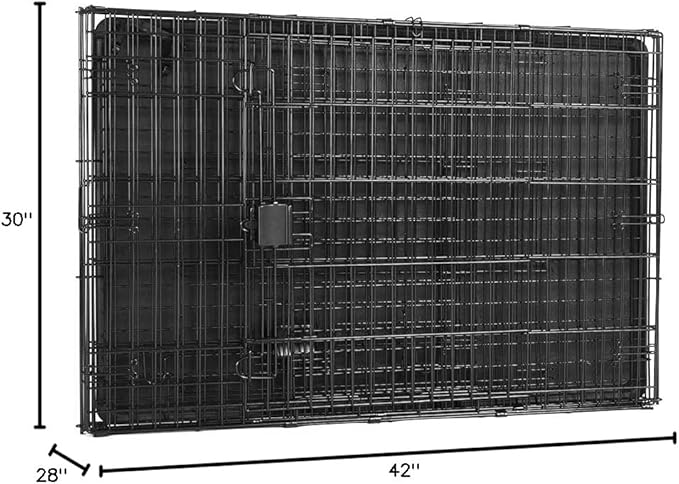 Amazon Basics Portable, Collapsible Metal Wire Dog Crate - Image 5