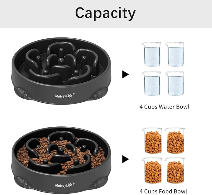 MateeyLife Large Slow Feeder Dog Bowls, Anti-Choking Puzzle Dog Food Bowls - Image 5