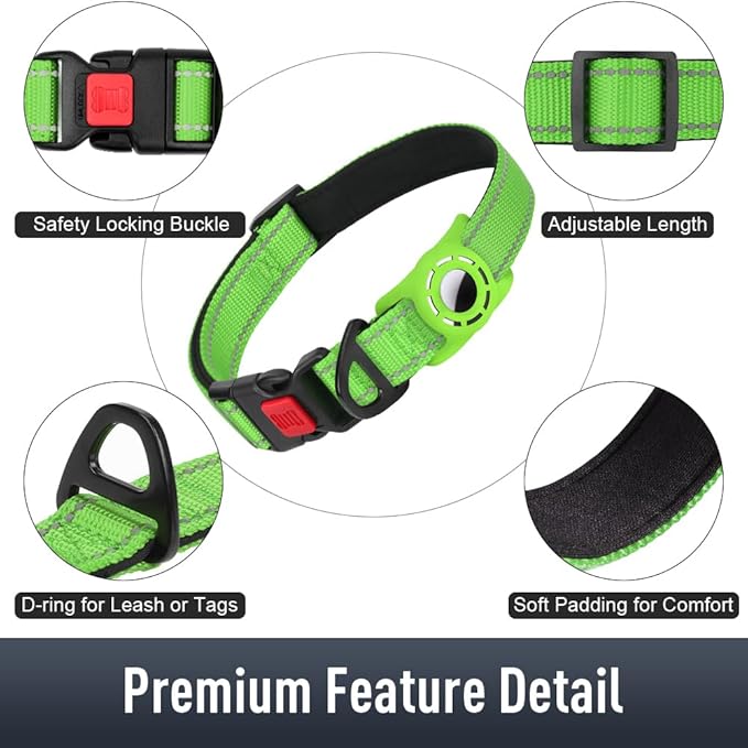 AirTag Dog Collar with AirTag Holder Compatible - Image 5