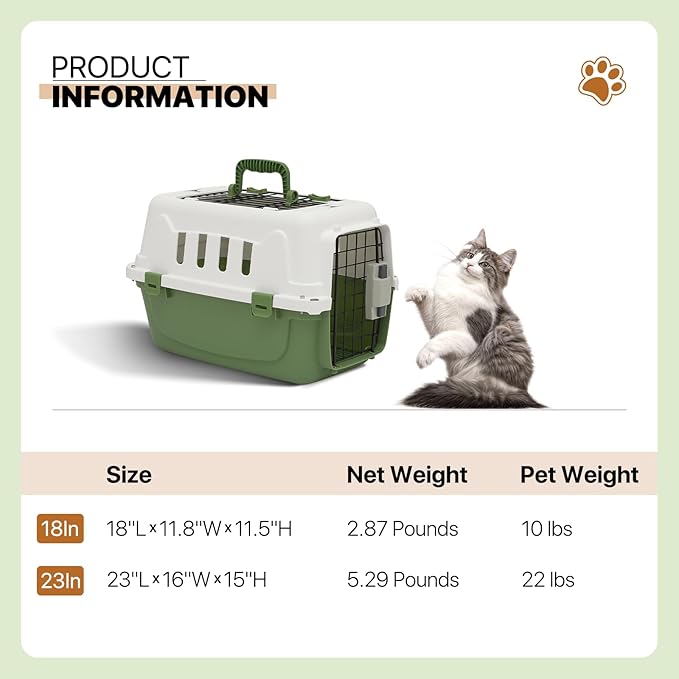 Athena Collection 18" Hard-Sided Travel Pet Carrier - Image 7