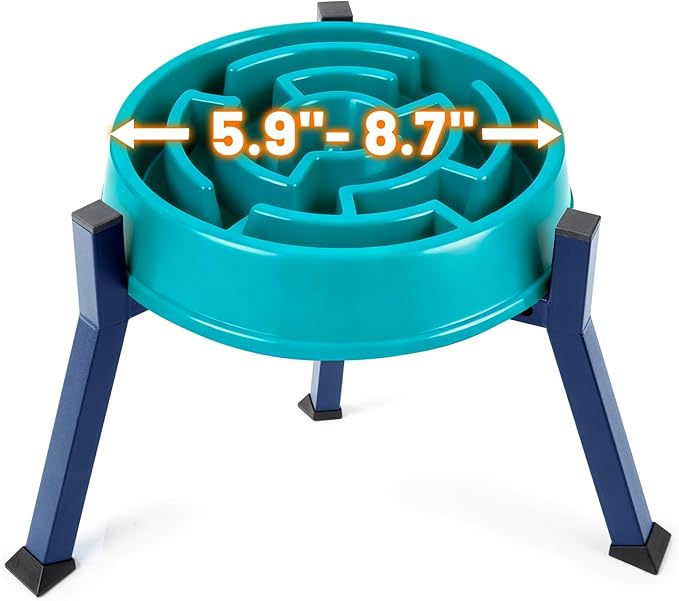 LOOBANI Raised Dog Bowl Stand: Adjustable Width Elevated Dog Bowl Stand Water by LOOBANI