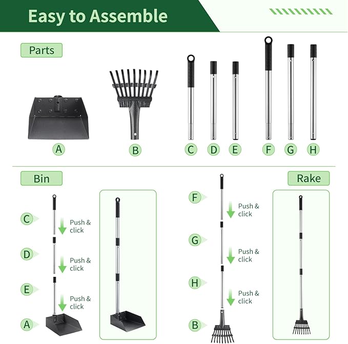 Dog Pooper Scooper, Dog Poop Trash Can Set - Image 5