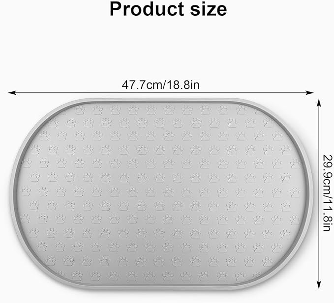 KPWACD Dog Food Mat Anti-Slip Bowl Mats - Image 2