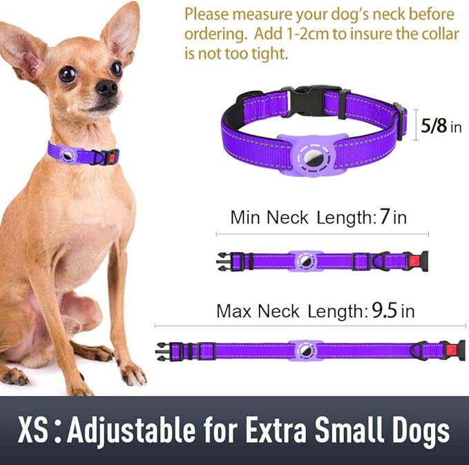 AirTag Dog Collar with AirTag Holder Compatible - Image 6