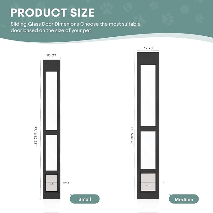 Dog Door for Sliding Glass Door Insert - Image 2