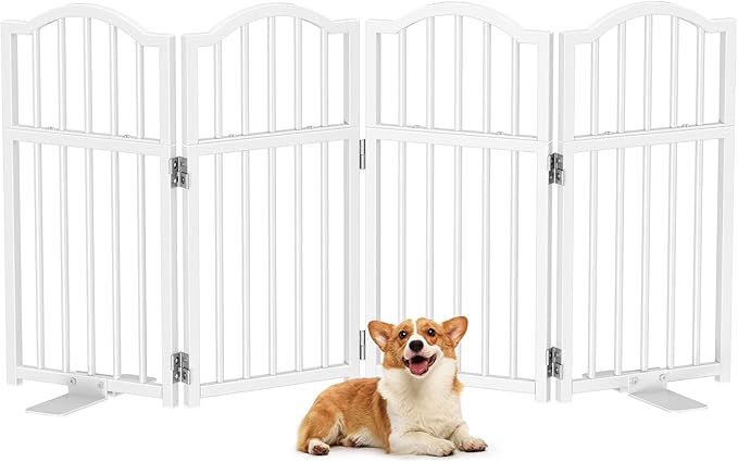 Snughome Dog Gate Indoor, 23.62" H Freestanding Short Dog Door Gates - Image 9