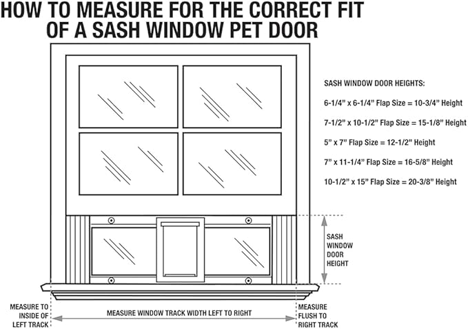 Ideal Pet Products Aluminum Sash Window Pet Door, Adjustable to Fit Window - Image 3