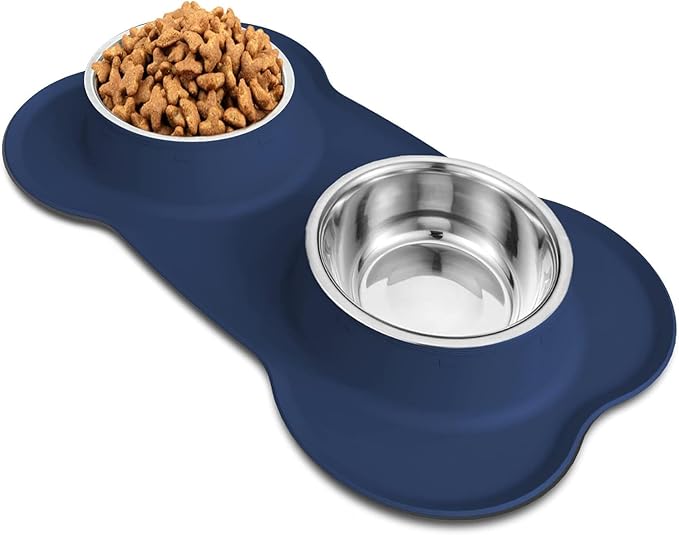 AsFrost Dog Food Bowls Stainless Steel Dog Bowls, Food Water Bowl Set by AsFrost