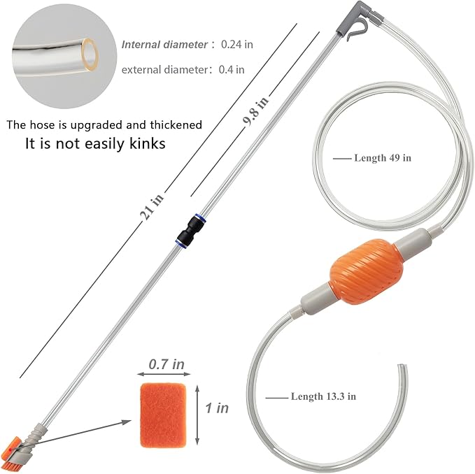 AREPK Compact Aquarium Siphon Vacuum and Water Changer Kit - Image 4