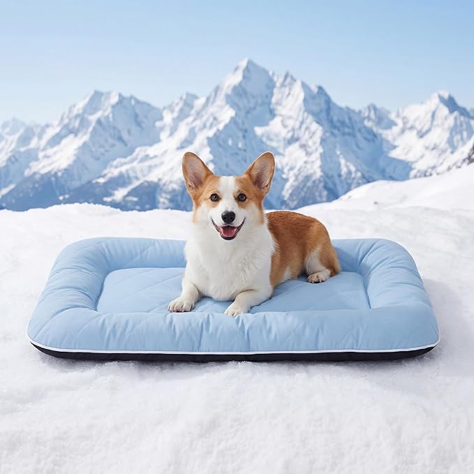 ZOMISA Cooling Dog Bed Q-MAX >0.5, Cooling Crate Mat by Zomisia