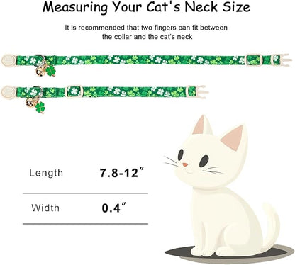 2 Pack St. Patrick’s Day Cat Collars - Image 4