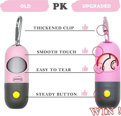 Dog Poop Bags Holder with LED Flashlight|Pet Waste Bags Dispenser - Image 2