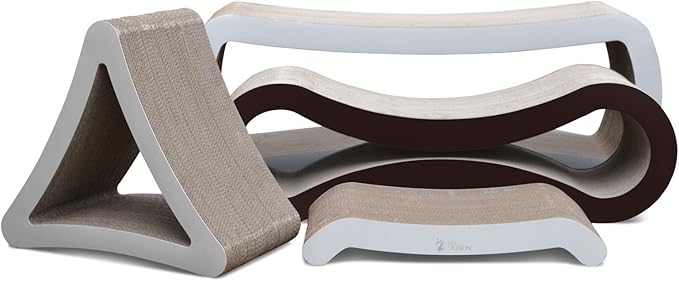 PetFusion 3-Sided Vertical Scratch Play & Perch Cat Scratching Post, 100% - Image 9