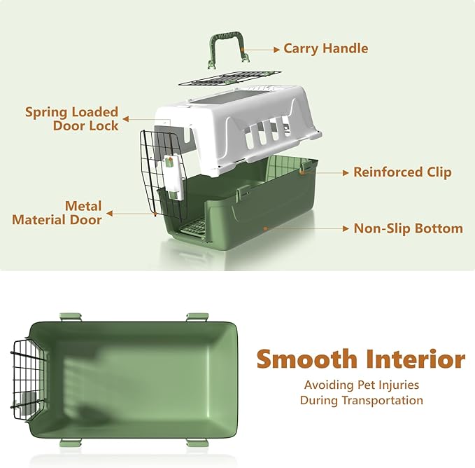 Athena Collection 18" Hard-Sided Travel Pet Carrier - Image 9