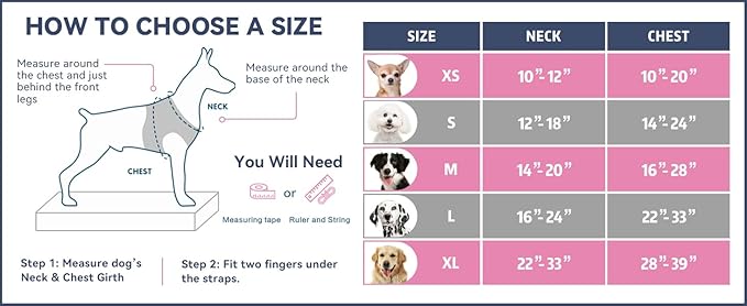 PHOEPET No Pull Dog Harnesses for Small Dogs Reflective Adjustable Front Clip - Image 7