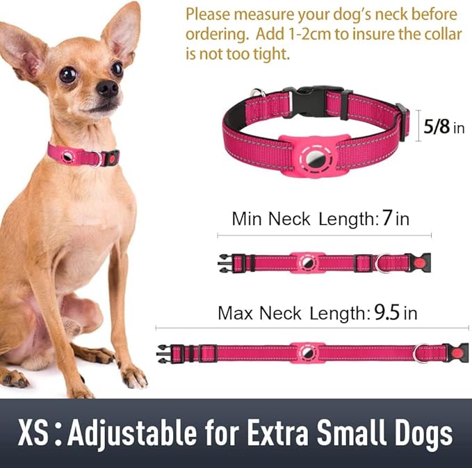 AirTag Dog Collar with AirTag Holder Compatible - Image 6