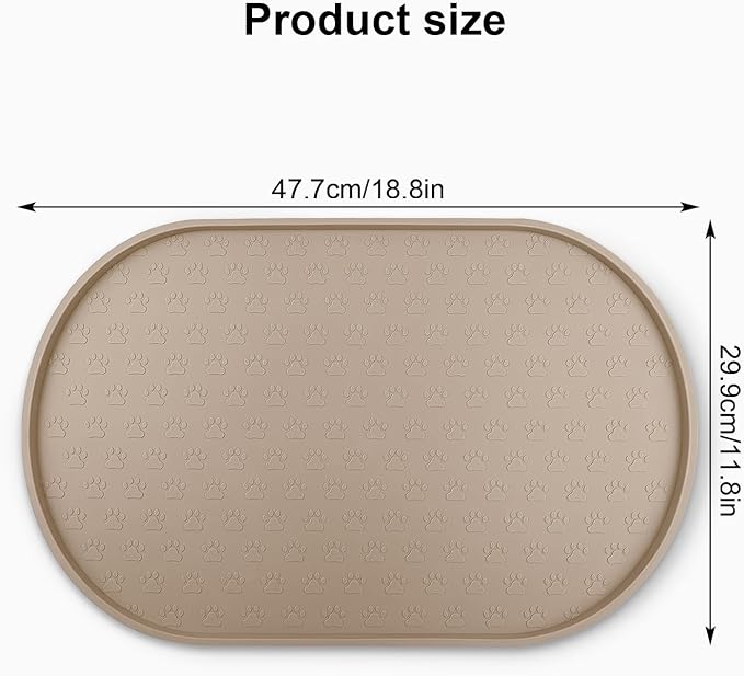 KPWACD Dog Food Mat Anti-Slip Bowl Mats - Image 2