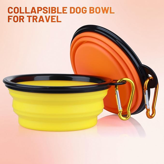 Dog Bowl Pet Collapsible Bowls, 2 Pack Collapsible Dog Water Bowls - Image 2