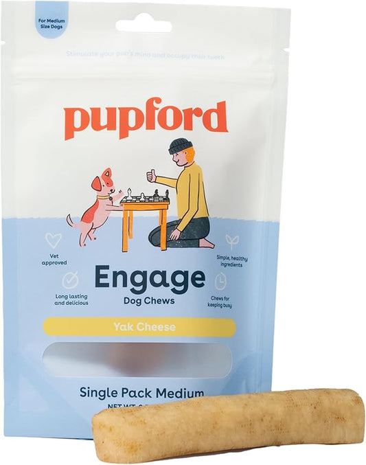 Pupford Yak Cheese Chews for Dogs & Teething Puppies, Long-Lasting Himalayan by Pupford