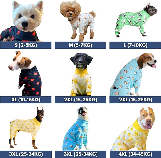 Spark Paws Dog Pajama, Dog Recovery Suit Male, Ultra-Soft and 4-Way Stretch - Image 2