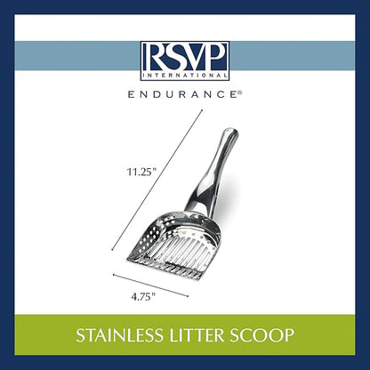 RSVP International Endurance Collection Stainless Steel Kitty Litter Scoop - Image 5