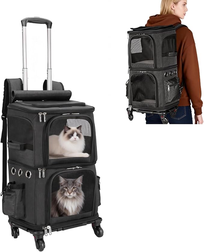 HOVONO Double-Compartment Pet Carrier Backpack by HOVONO