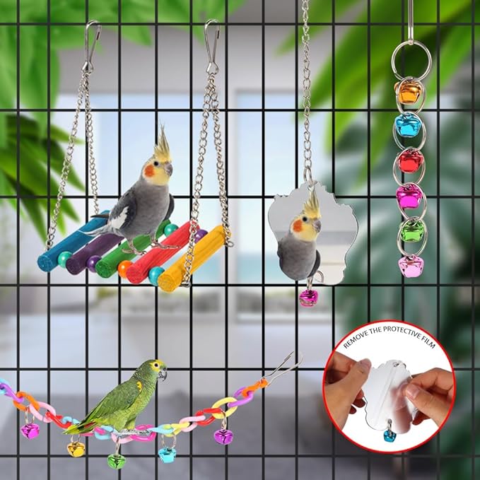 YIXUND Bird Toys for Parakeets, Cockatiels, Love Birds, Budgerigar - Image 6