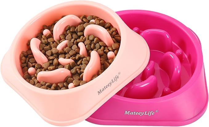 MateeyLife Slow Feeder Dog Bowls 2PCS, Anti-Choking Puzzle Dog Food Bowls - Image 8
