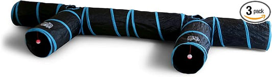 Feline Ruff Premium 3 Way Cat Tunnel. Extra Large 12 Inch Diameter and Extra by Feline+Ruff