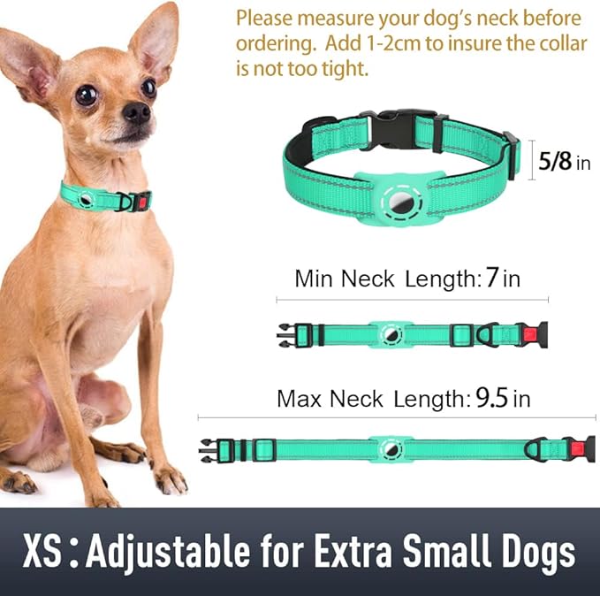 AirTag Dog Collar with AirTag Holder Compatible - Image 6