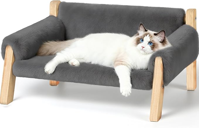 FAMIDGE Elevated Cat Couch Bed for Indoor Cats by FAMIDGE