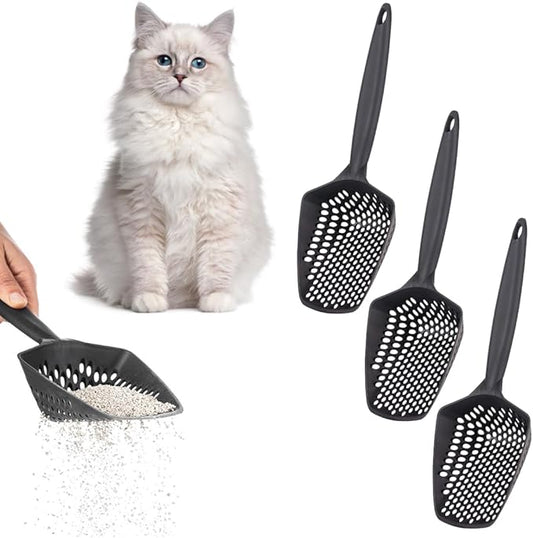 Set of 3 Cat Litter Scoop with Small Holes by EYNEL