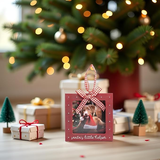 Kate & Milo Santa’s Little Helper Christmas Ornament, Pet Holiday Keepsake - Image 5