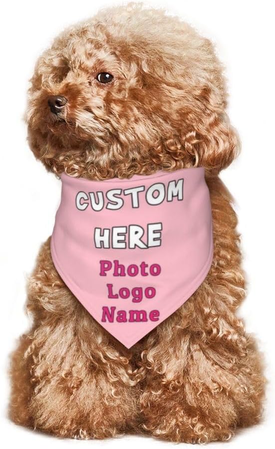 Custom Pet Scarf Dog Bandana, Personalized Triangle Bib Suitable - Image 6
