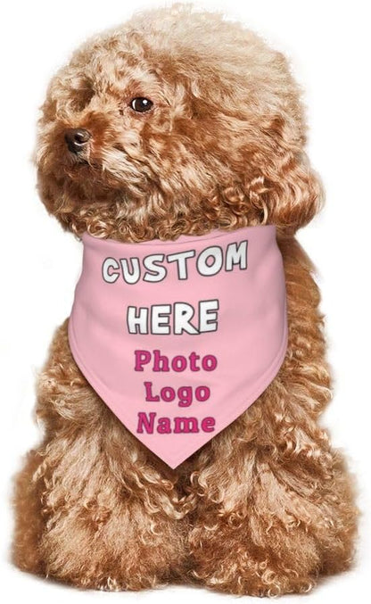 Custom Pet Scarf Dog Bandana, Personalized Triangle Bib Suitable - Image 6