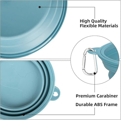 Kytely Collapsible Dog Bowls 2 Pack - 1500ml Portable Pet Food & Water Bowl - Image 5