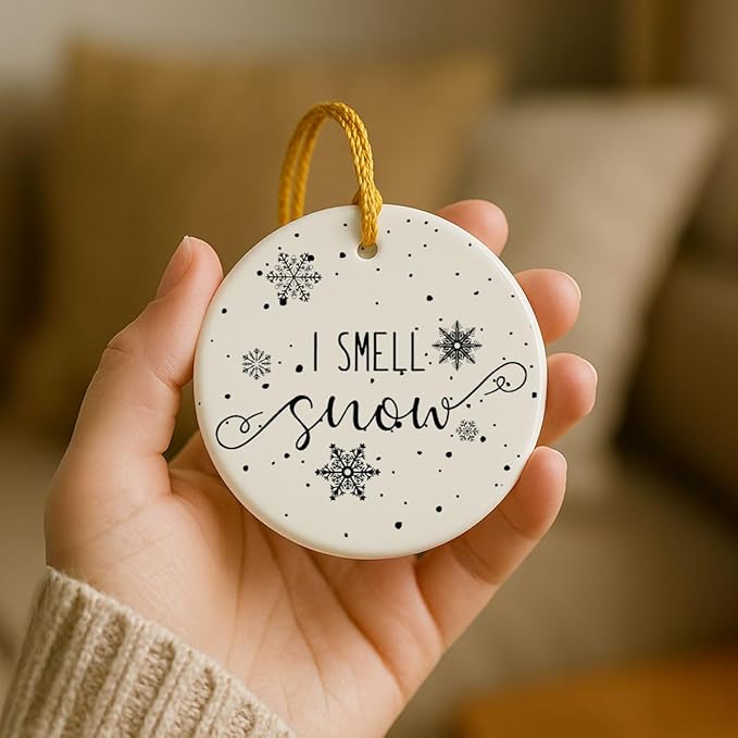 I Smell Snow Ornament, Idea Gift - Image 5