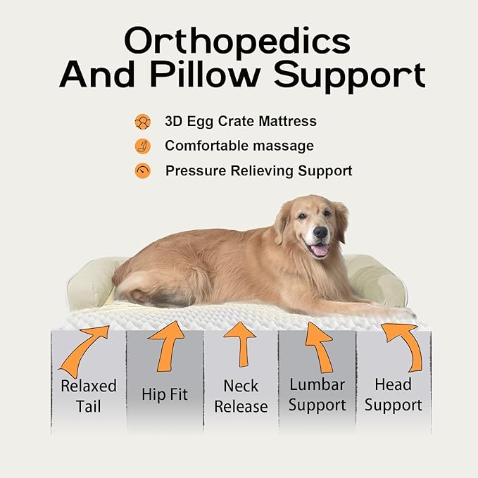 Dog Bed Large Sized Dogs-Orthopedic Waterproof Bed - Image 3