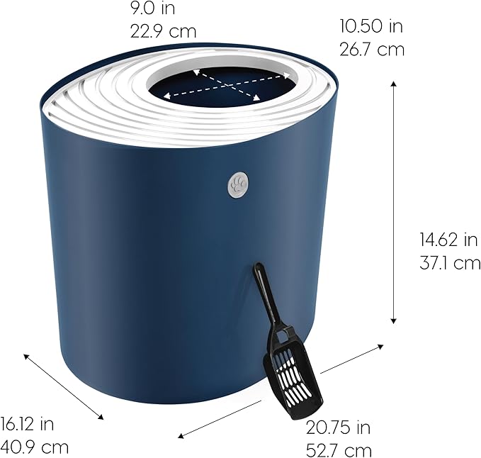 IRIS USA Cat Litter Box Large Top Entry - Image 2