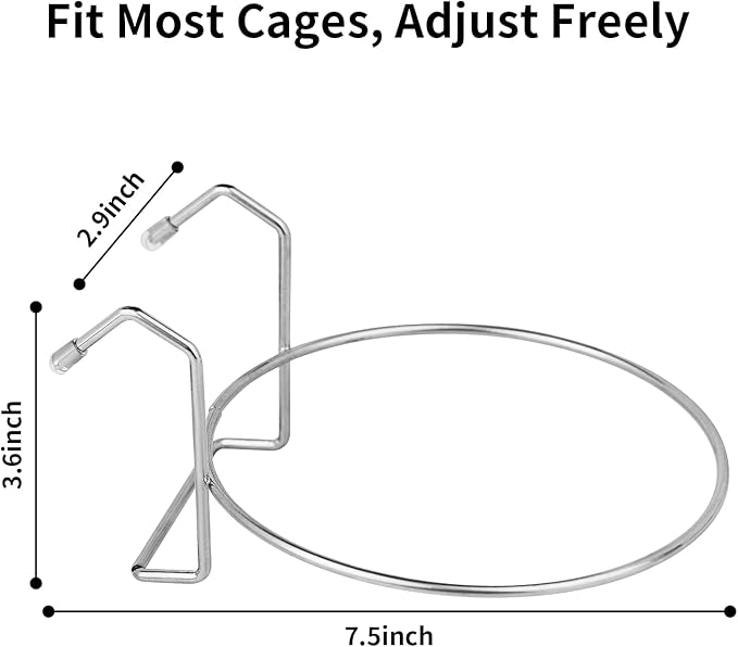 Fri4Free 2PCS Kennel Water Bowl Hanging, Stainless Steel Puppy Bowls - Image 3