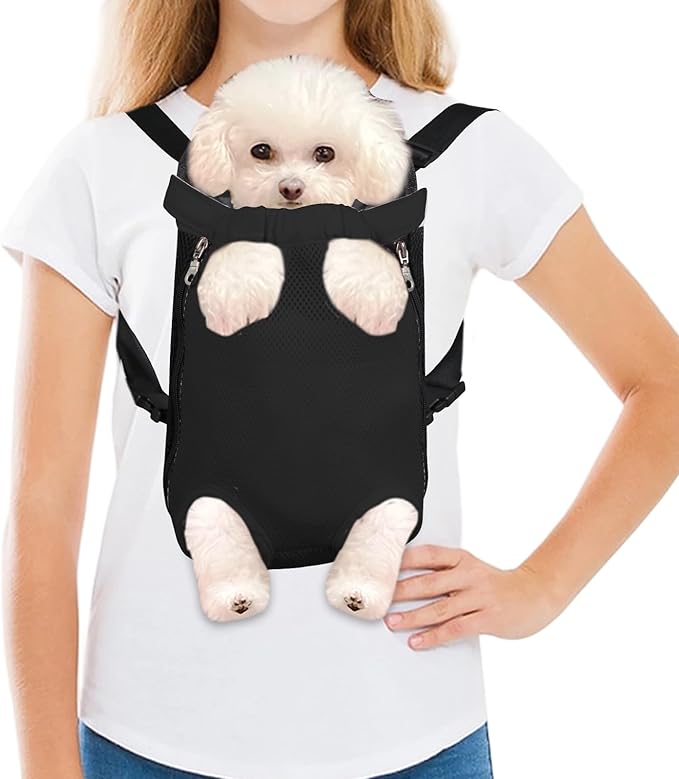 FEimaX Dog Carrier Backpack Pet Legs Out Front Cat Travel Bag, Adjustable Puppy by FEimaX