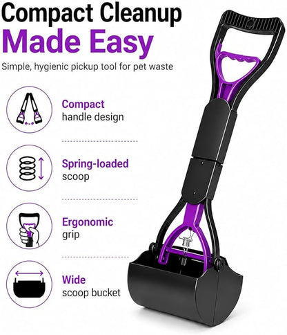 Portable Pooper Scooper for Dogs & Cats – Long Handle, Lightweight, Durable - Image 4