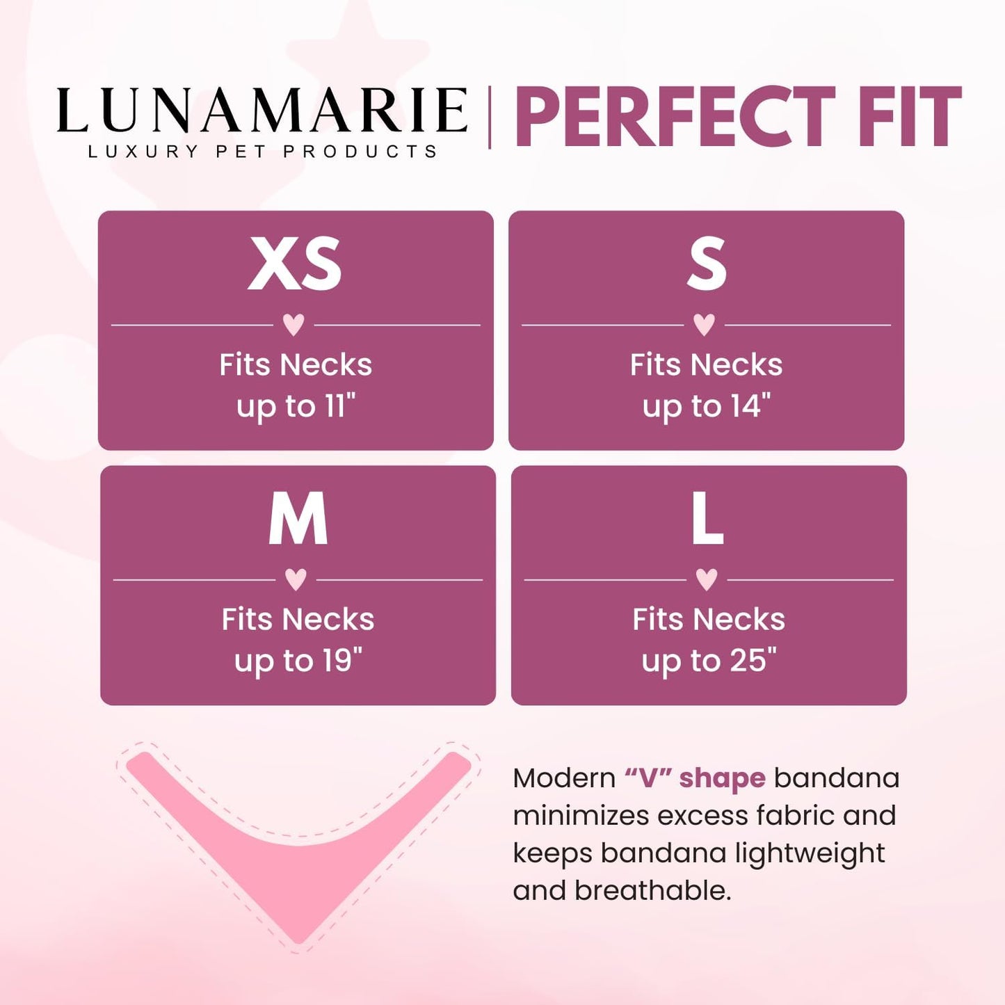 LunaMarie - Luxury Pet Birthday Bandanas -Premium & Silky Poly Fabric | 100% Handmade | Custom Shape Dual Layered (Jennifer, Medium)