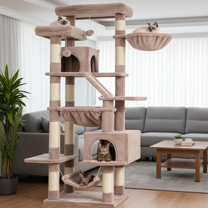 Heybly Cat Tree, 71-Inch-Tall Tower - Image 7