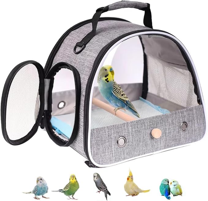 Small Bird Travel Carrier, Portable Bird Travel Cage - Image 8