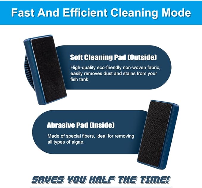 DaToo Aquarium Mini Magnetic Scrubber Scraper Small Fish Tank Cleaner Nano - Image 3