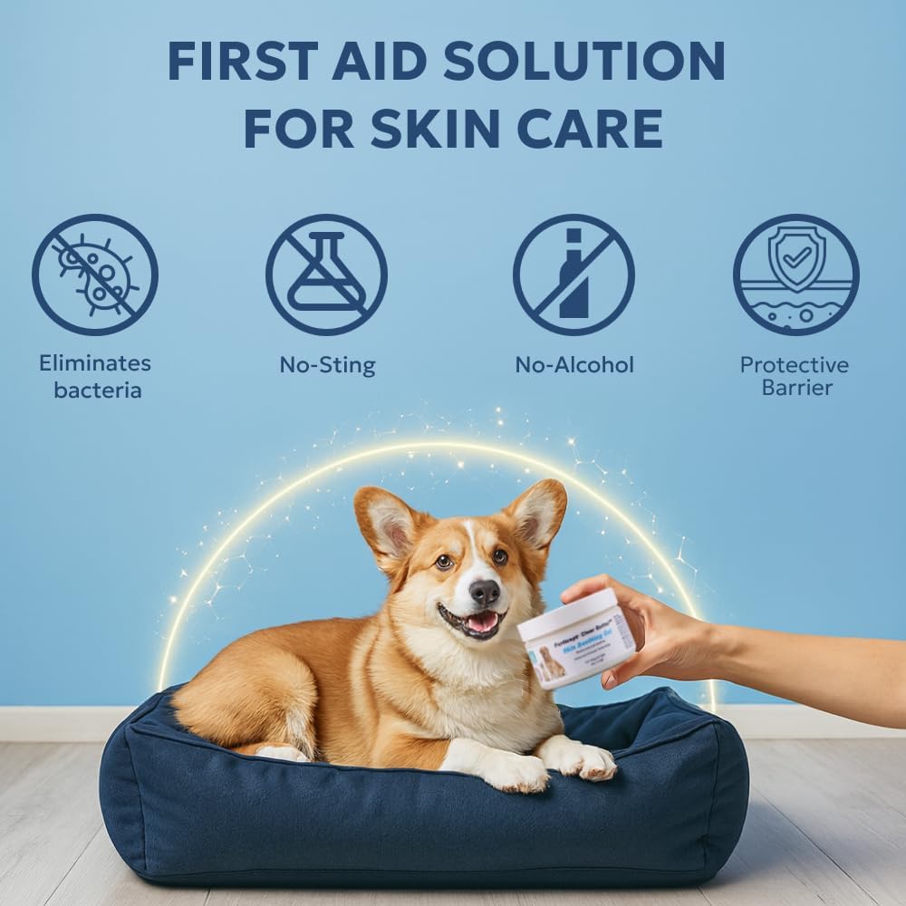 Forticept Clear Butter Dog Hot Spot Treatment Hydro Gel, Heals Dog Wound, Helps with Skin Yeast Infections, Ringworm, Insects Bites, Cuts, Rashes, Skin Allergy, 4 Ounces
